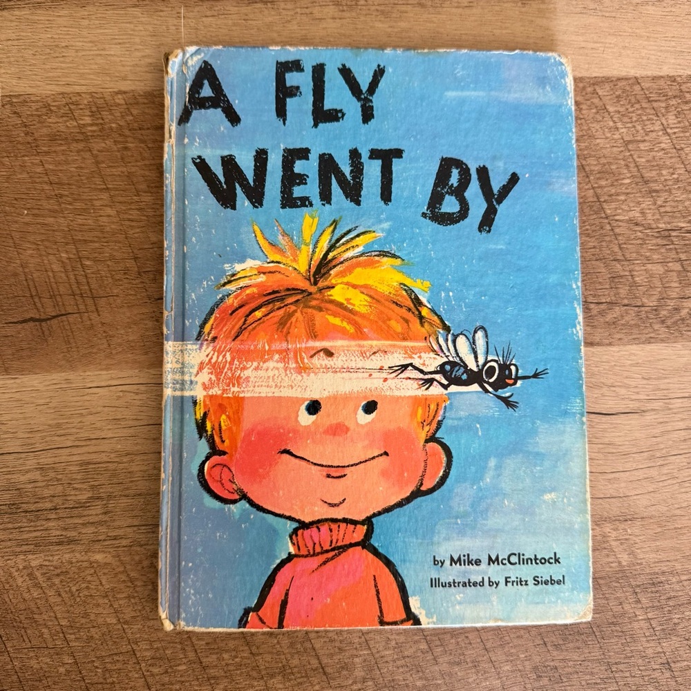 Vintage 50s Book A Fly Went By Mike McClintock Hardcover Illustrated Retro